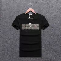 hommes burberry t-shirt classique diahommest treillis noir